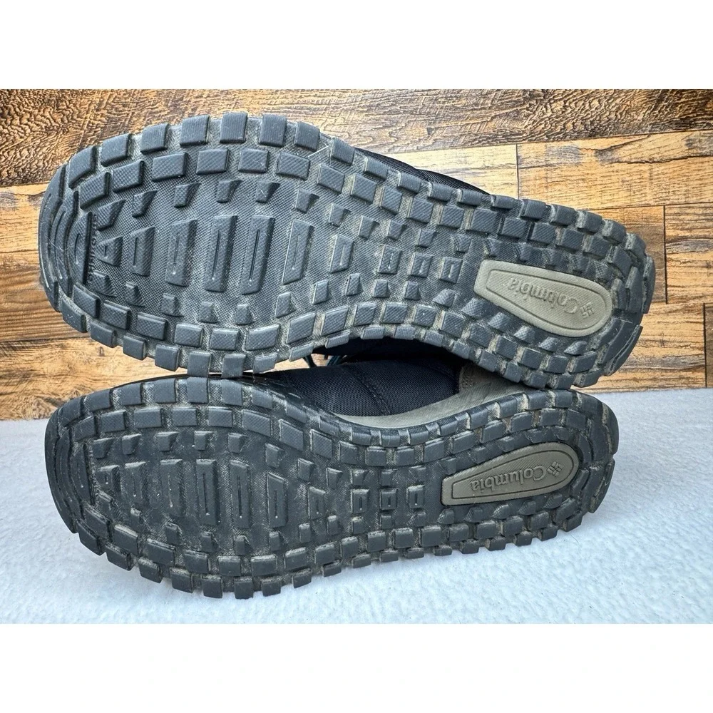 Columbia Mens Hiking Fairbanks Omni-Heat Winter Boots Sz 12 Black Brown Insulate